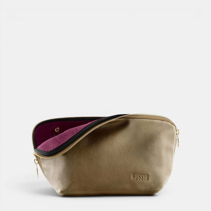 Signature Makeup Bag - Leather