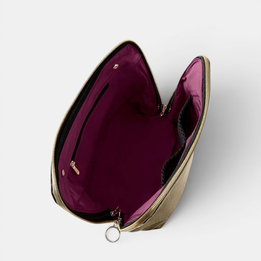Signature Makeup Bag - Leather