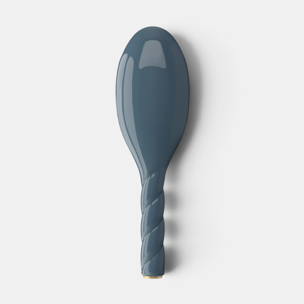 Shop Rescue Spa N.03 large essential soft hair brush with a smooth blue oval head and a twisted handle design