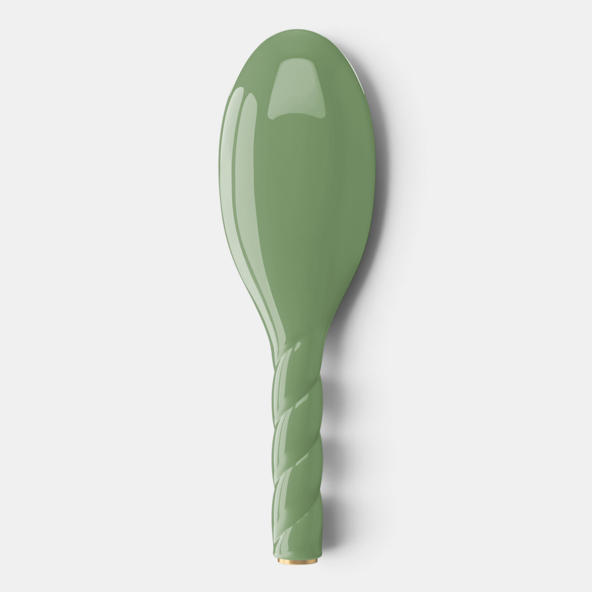 Shop Rescue Spa N.01 large universal hair brush in sage green with a twisted handle design
