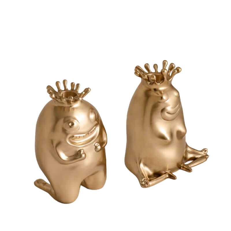 Haas King + Queen Candlesticks (Set of 2)