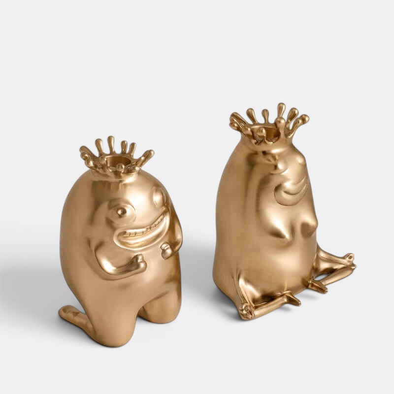 Haas King + Queen Candlesticks (Set of 2)