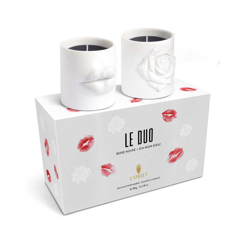 Le Duo - Oh Mon Dieu! + Rose Noire Candles - Set of 2