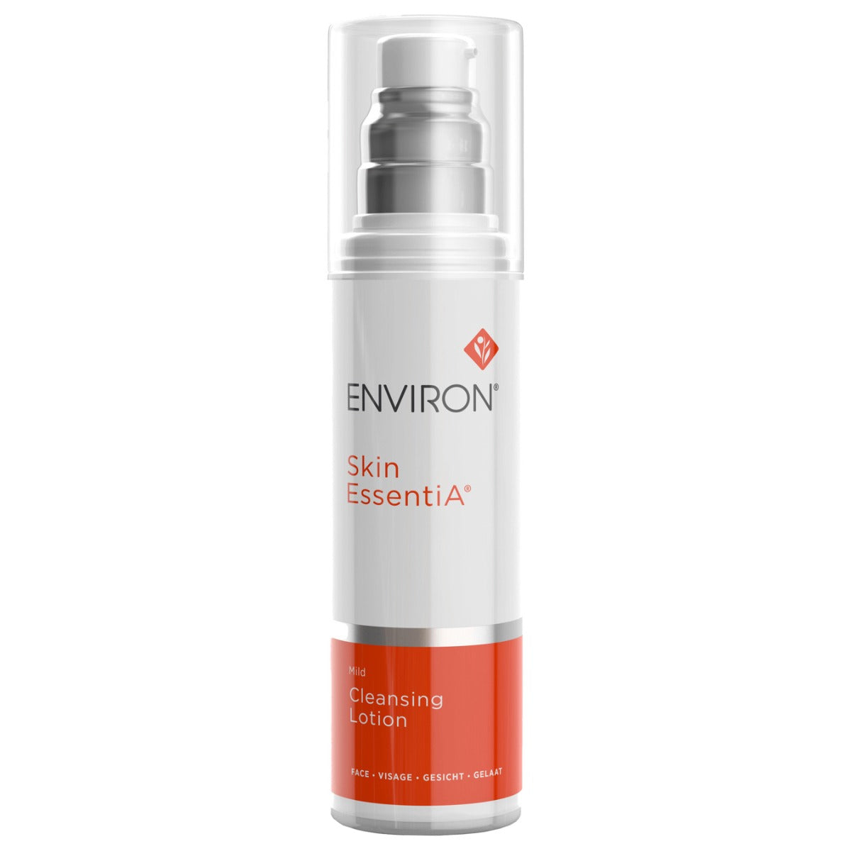 Environ Skin EssentiA cleansing lotion bottle on a white background hydrating face cleansing lotion