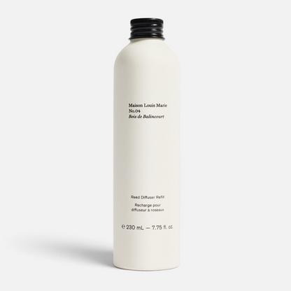 Shop Rescue Spa Maison Louis Marie No.04 Bois de Balincourt sandalwood and cedarwood reed diffuser refill bottle