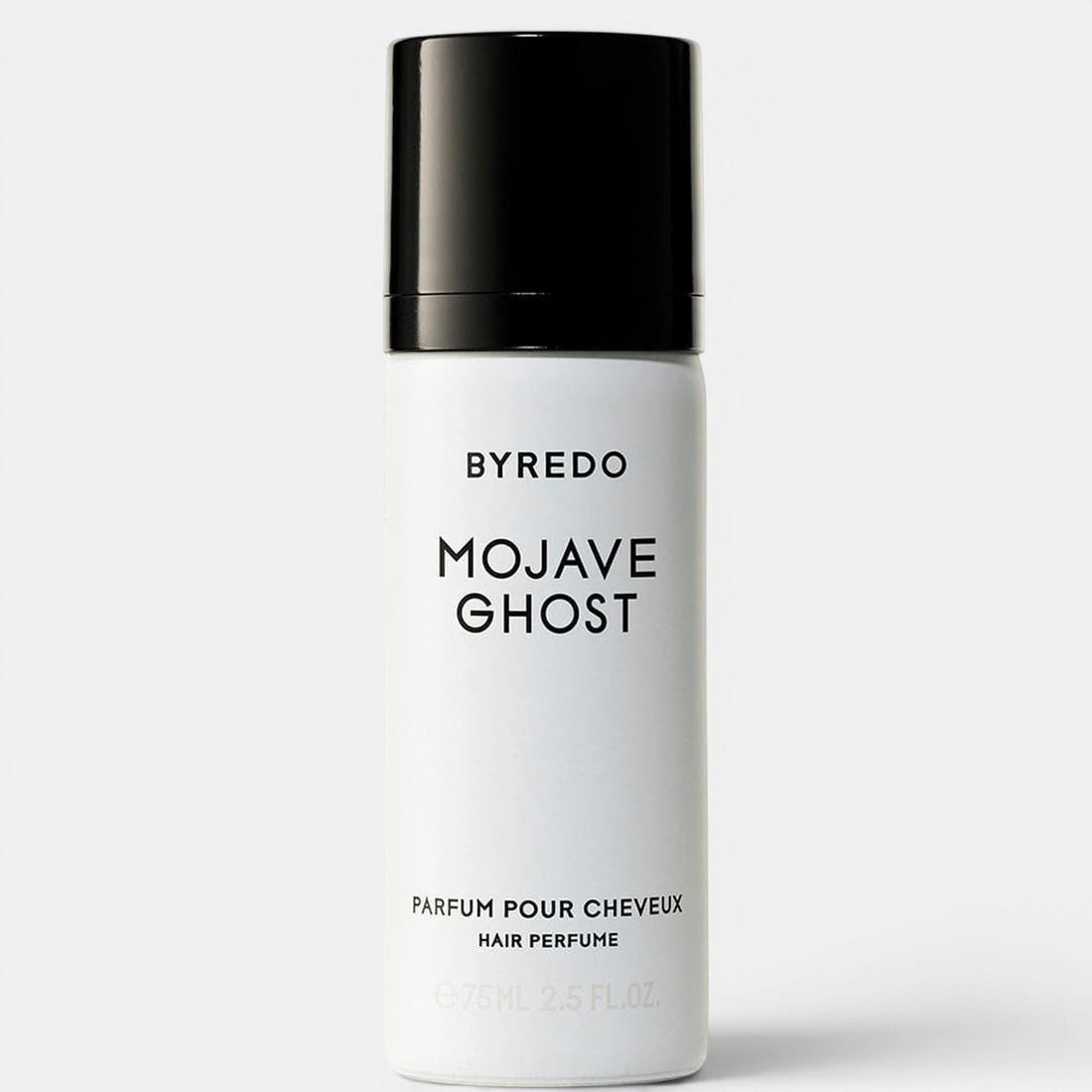Byredo Mojave Ghost hair perfume bottle on a white background