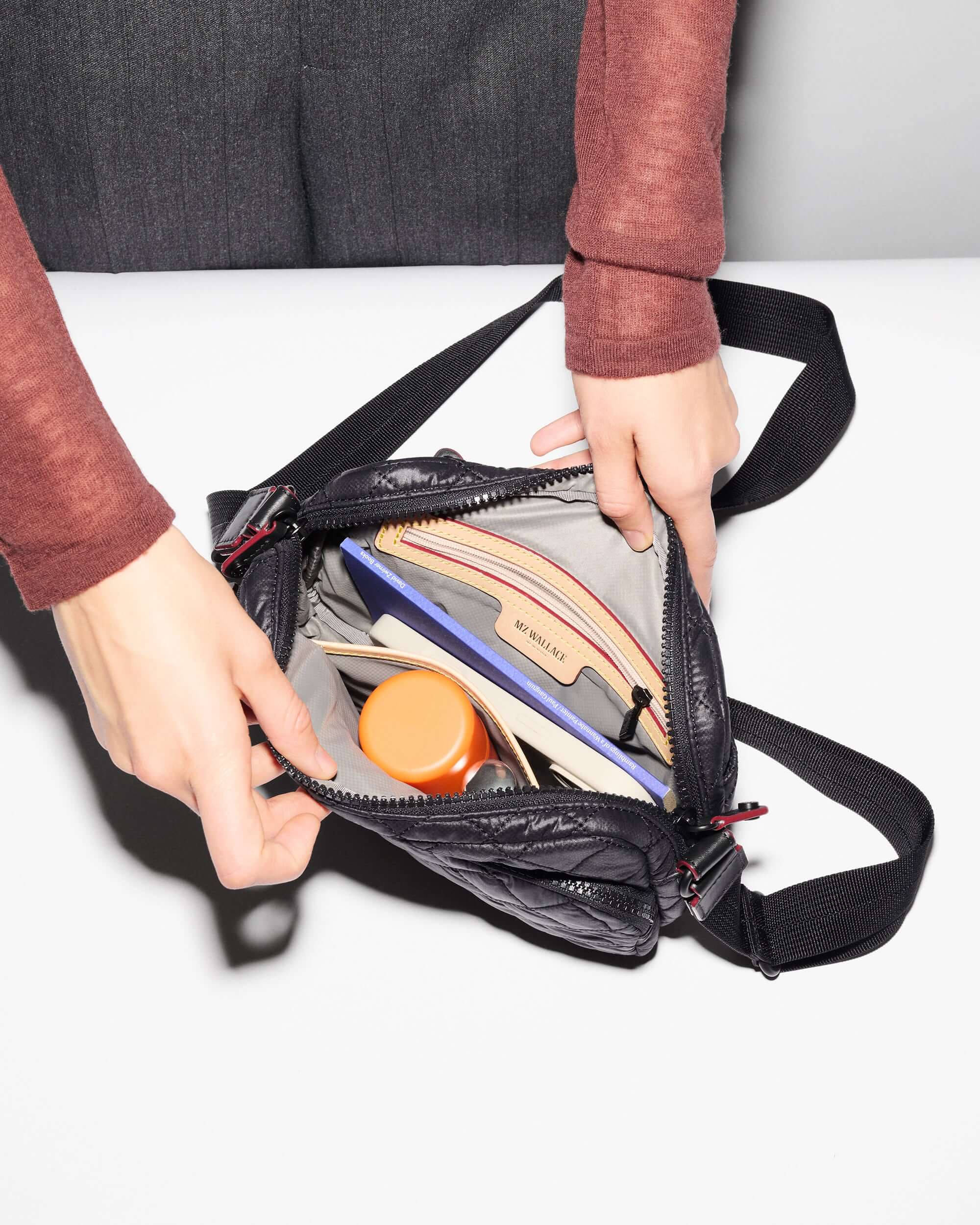 Small Metro Camera Crossbody Bag - Black | MZ Wallace | Shop