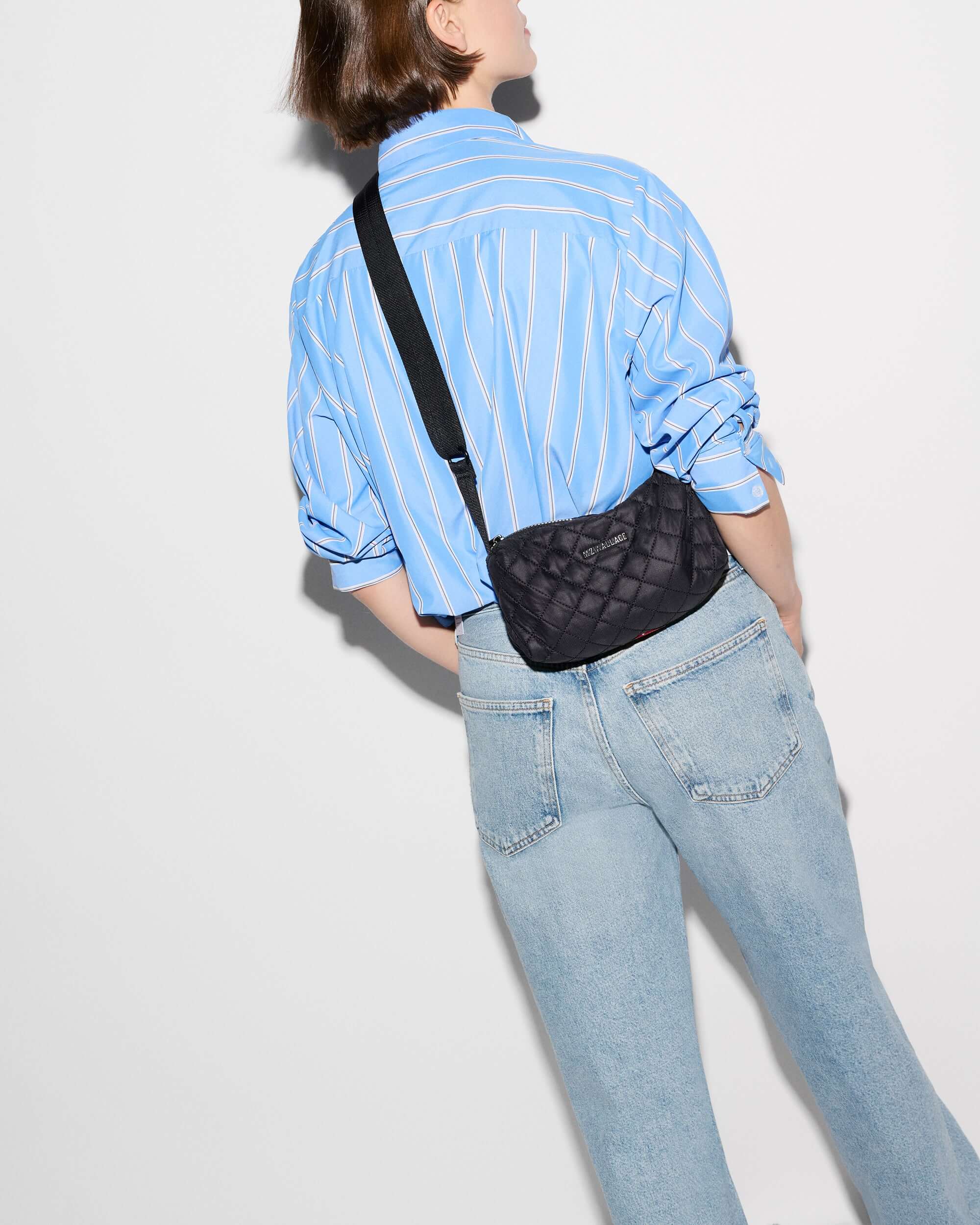 Metro Boxy Crossbody - Black | MZ Wallace | Shop Rescue Spa
