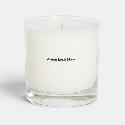 Maison Marie Scented Candle No. 10 Aboukir, candle is in a clear glass jar, pictured on a white background