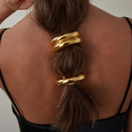 Petite Glossy Arch Pony Gold