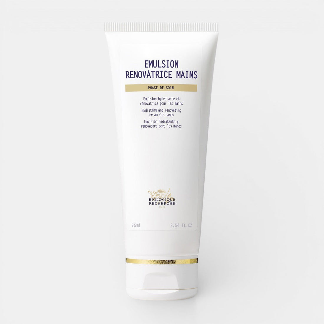 Tube of Emulsion Renovatrice Mains on a white background
