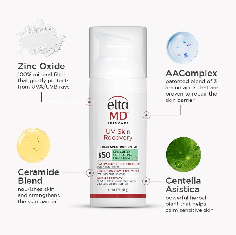 UV Skin Recovery Red Color Correcting SPF 50
