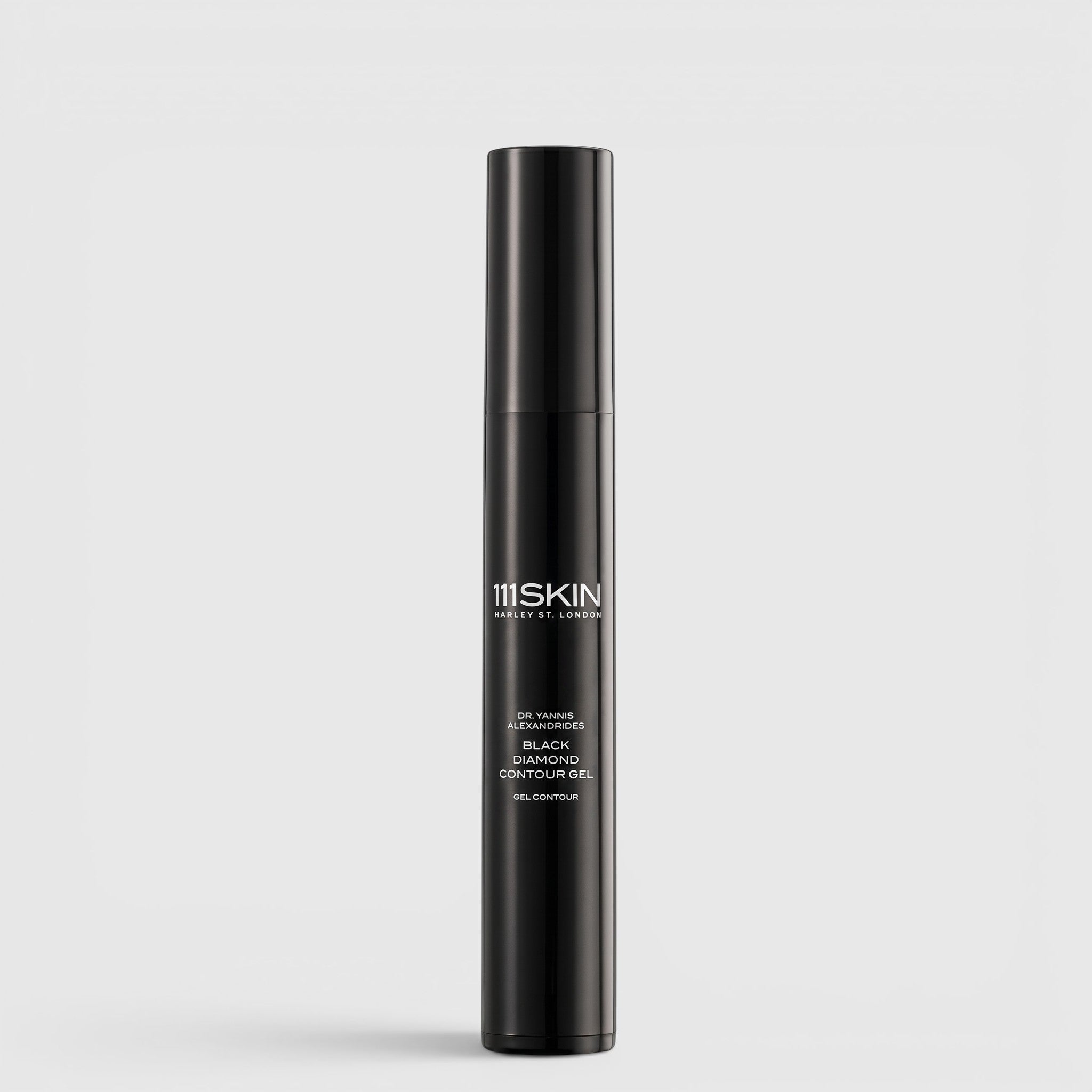 Shop Rescue Spa 111SKIN Black Diamond Contour Gel anti-ageing peptide treatment in a sleek black pump bottle.