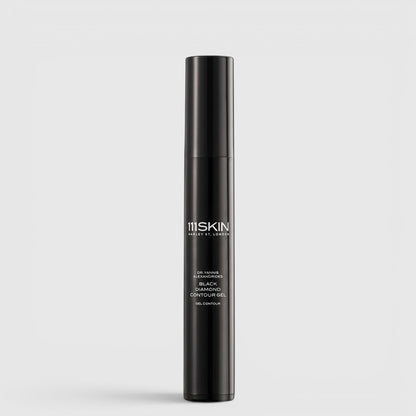 Shop Rescue Spa 111SKIN Black Diamond Contour Gel anti-ageing peptide treatment in a sleek black pump bottle.