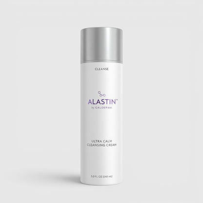 Shop Rescue Spa Alastin Ultra Calm Cleansing Cream in a white 148ml bottle with a silver cap.