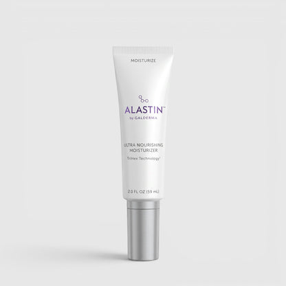 Shop Rescue Spa Alastin Ultra Nourishing Moisturizer in a white 2.0 fl oz squeeze tube with a silver cap.