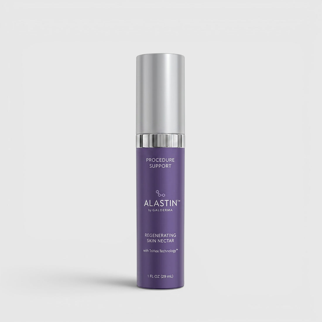 Shop Rescue Spa Alastin Regenerating Skin Nectar in a purple 29ml pump bottle for post-cosmetic treatment recovery.