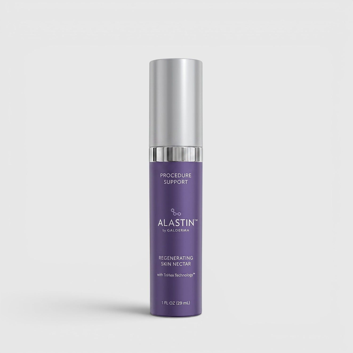 Shop Rescue Spa Alastin Regenerating Skin Nectar in a purple 29ml pump bottle for post-cosmetic treatment recovery.