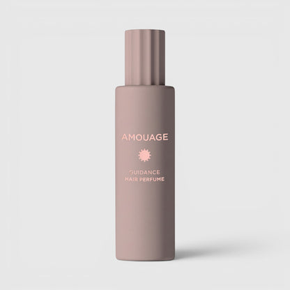 Shop Rescue Spa Amouage Guidance hair perfume in a matte mauve bottle with rose gold lettering.