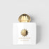 Shop Rescue Spa Amage Honour Eau De Parfum in a white glass bottle with a gold dome cap and embossed gold logo.