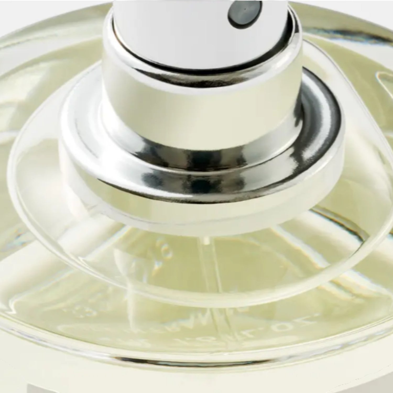 Shop Rescue Spa Animalique Eau De Parfum 50ml, clear glass bottle with silver spray nozzle, light yellow liquid.