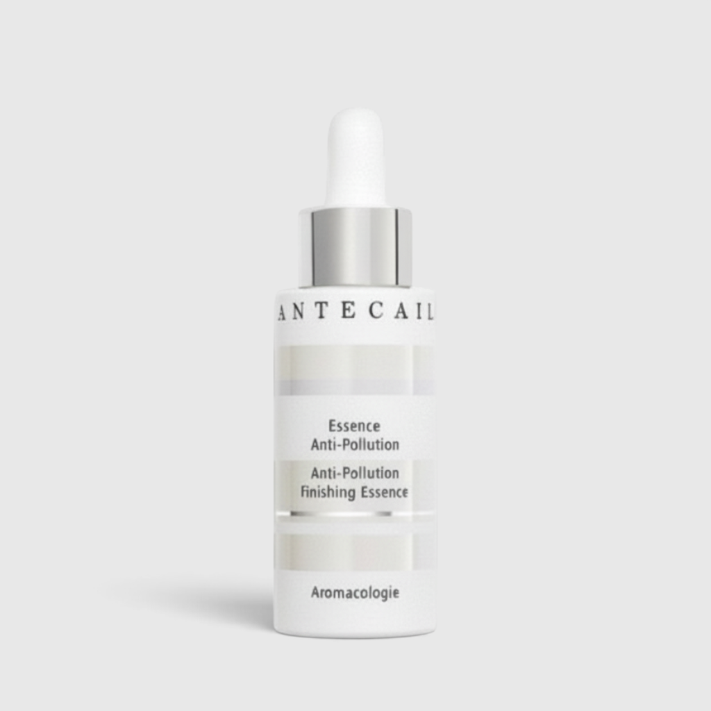 Shop Rescue Spa Anti-Pollution Finishing Essence in a 30ml white bottle with a silver dropper cap.