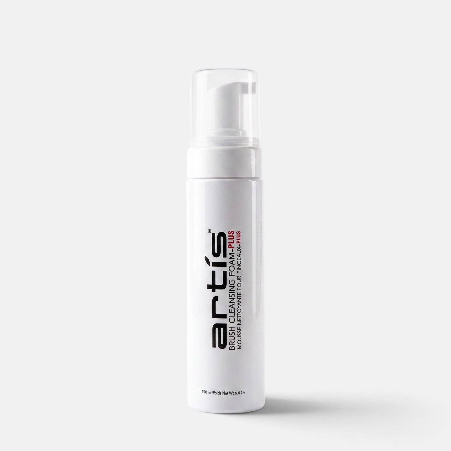Shop Rescue Spa Artis Brush Cleansing Foam-Plus in a white 190ml pump bottle for cleaning makeup brushes.