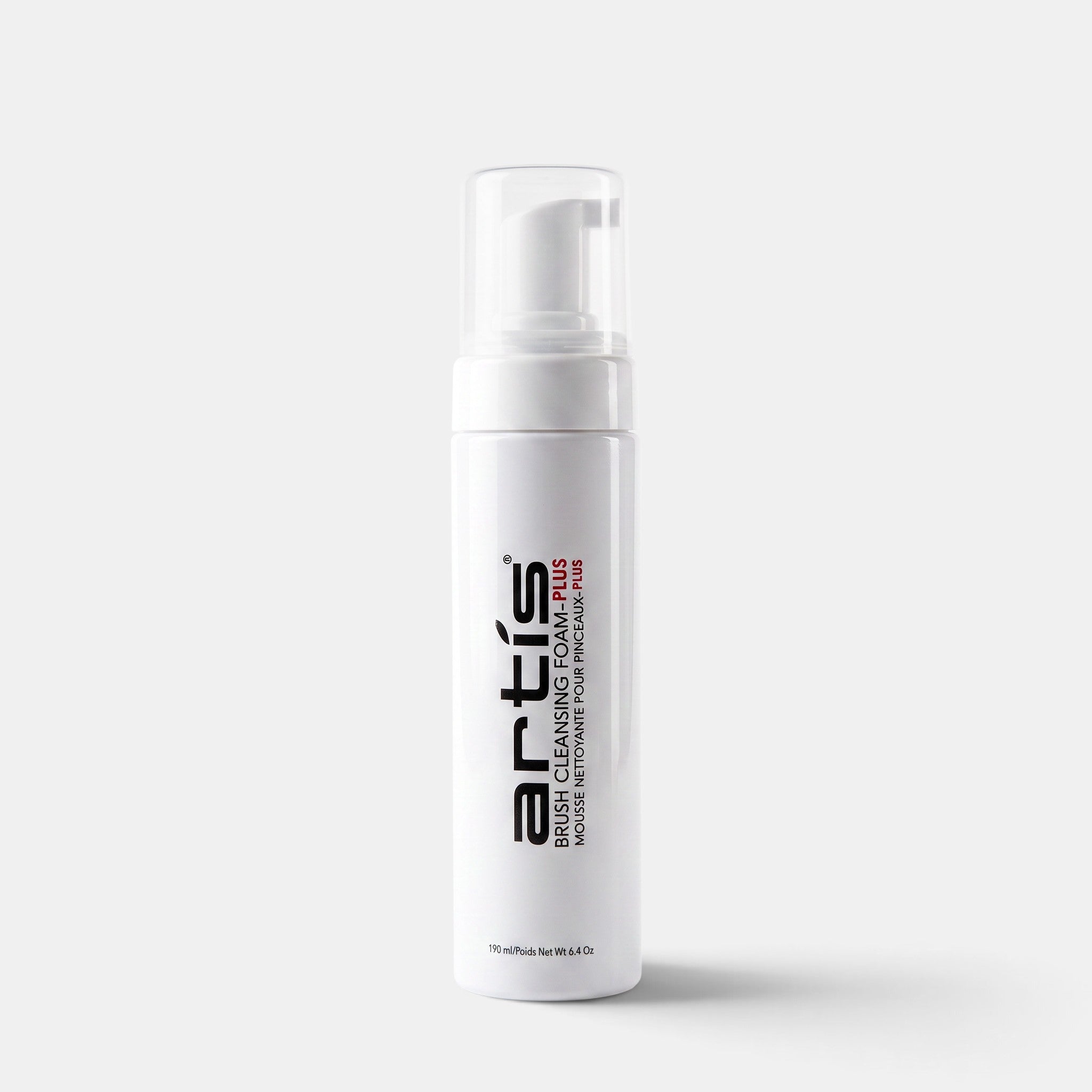 Shop Rescue Spa Artis Brush Cleansing Foam-Plus in a white 190ml pump bottle for cleaning makeup brushes.