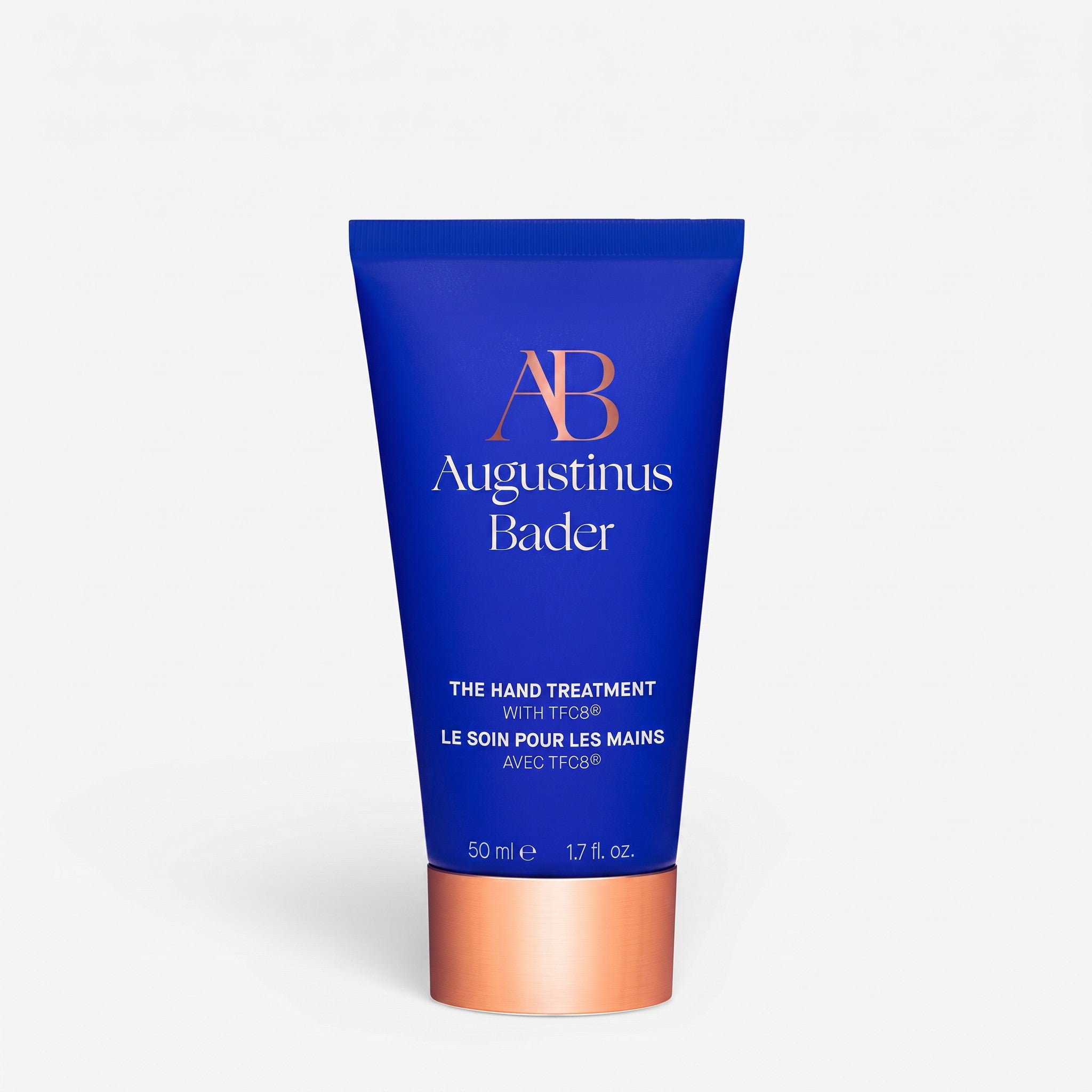 Shop Rescue Spa Augustinus Bader The Hand Treatment in a blue 50ml tube with a metallic copper cap.