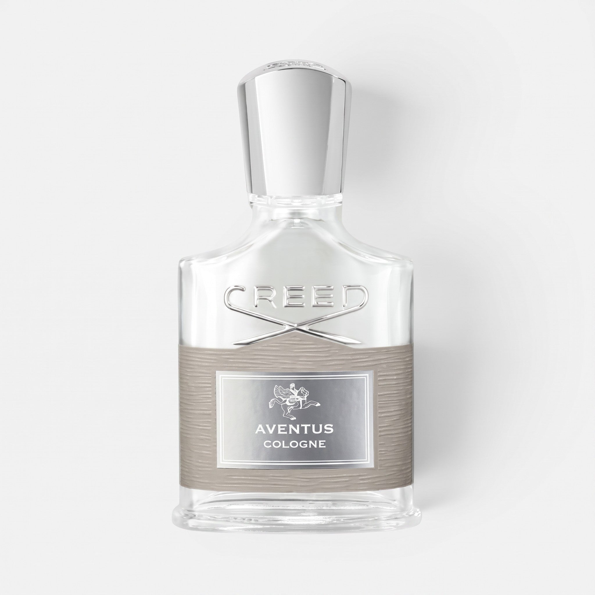 Shop Rescue Spa Aventus Cologne fragrance bottle with a silver cap and textured grey label on a white background.