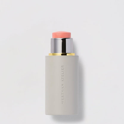 Shop Rescue Spa Baby Cheeks Blush Stick in a soft peach shade with a creamy, hydrating formula for cheeks and lips.