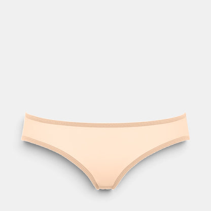 Shop Rescue Spa BAMBIN low-waisted briefs in nude stretch tulle fabric