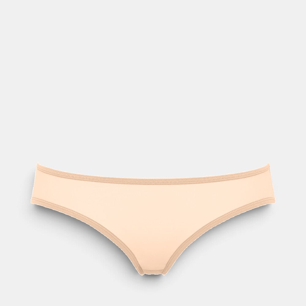 Shop Rescue Spa BAMBIN low-waisted briefs in nude stretch tulle fabric