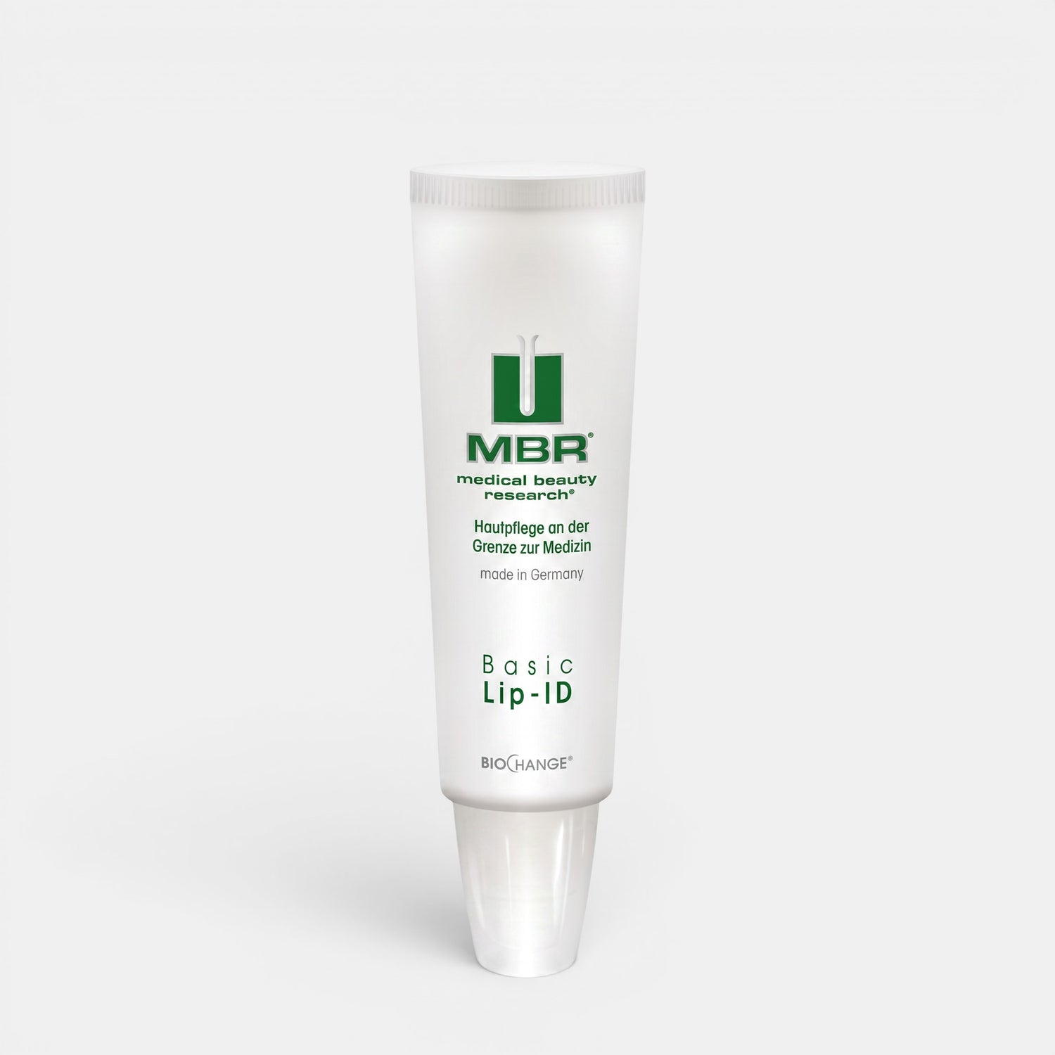 Shop Rescue Spa MBR Basic Lip-ID nourishing lip balm in a white squeeze tube for dry and chapped lips.