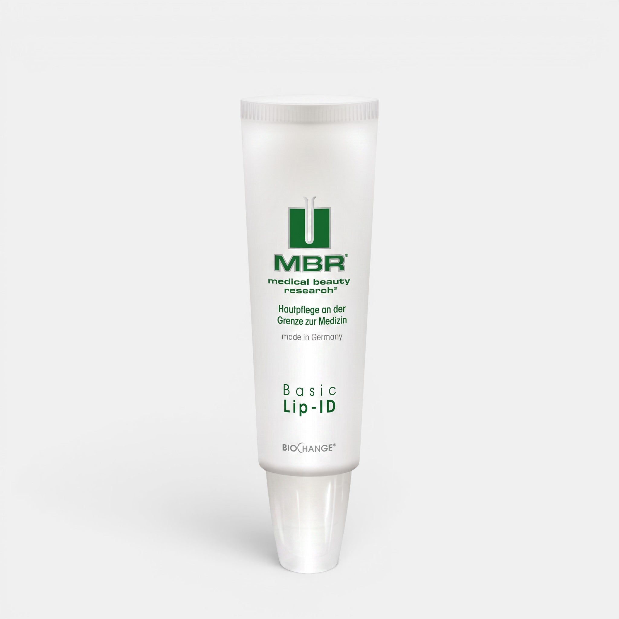 Shop Rescue Spa MBR Basic Lip-ID nourishing lip balm in a white squeeze tube for dry and chapped lips.
