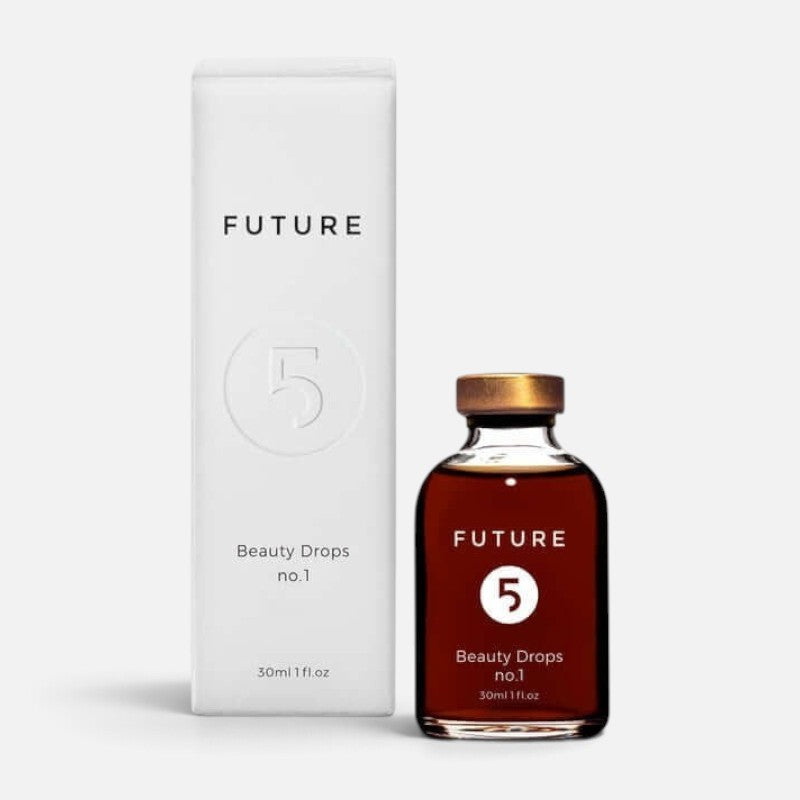Shop Rescue Spa Future 5 Elements Beauty Drops No.1 facial serum bottle and white box packaging