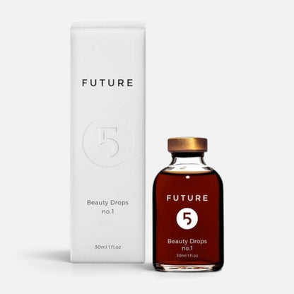 Shop Rescue Spa Future 5 Elements Beauty Drops No.1 facial serum bottle and white box packaging