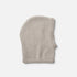 Shop Rescue Spa chunky knit balaclava in soft beige 100% cashmere with a ribbed trim edge.