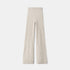 Shop Rescue Spa beige cable knit cashmere pants with an elastic waistband in a regular fit