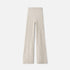 Shop Rescue Spa beige cable knit cashmere pants with an elastic waistband in a regular fit.