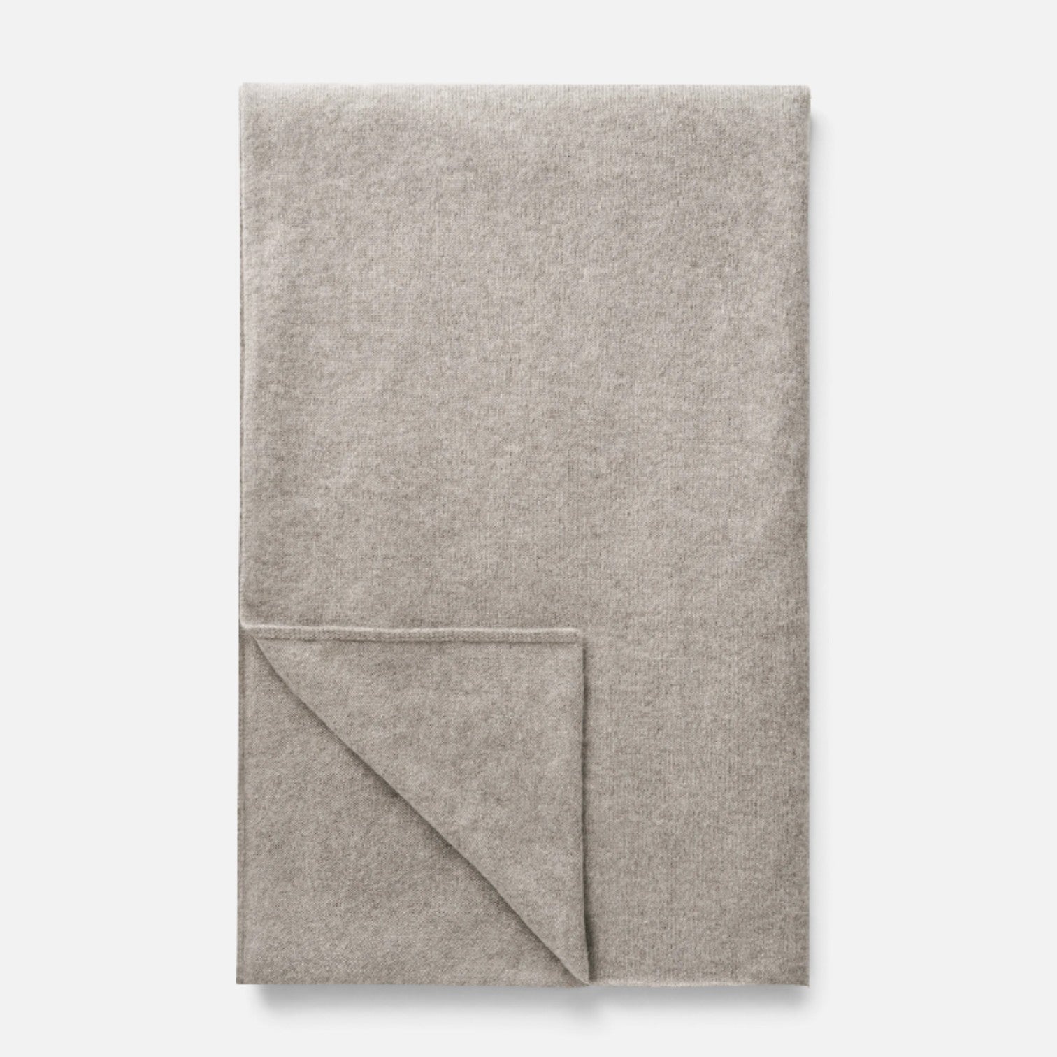 Shop Rescue Spa unisex fine knit scarf in soft beige 100% cashmere with a 2-ply construction.