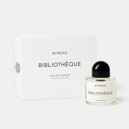 Shop Rescue Spa Bibliotheque Eau De Parfum with notes of peach, plum, peony, violet, leather, patchouli, and vanilla.