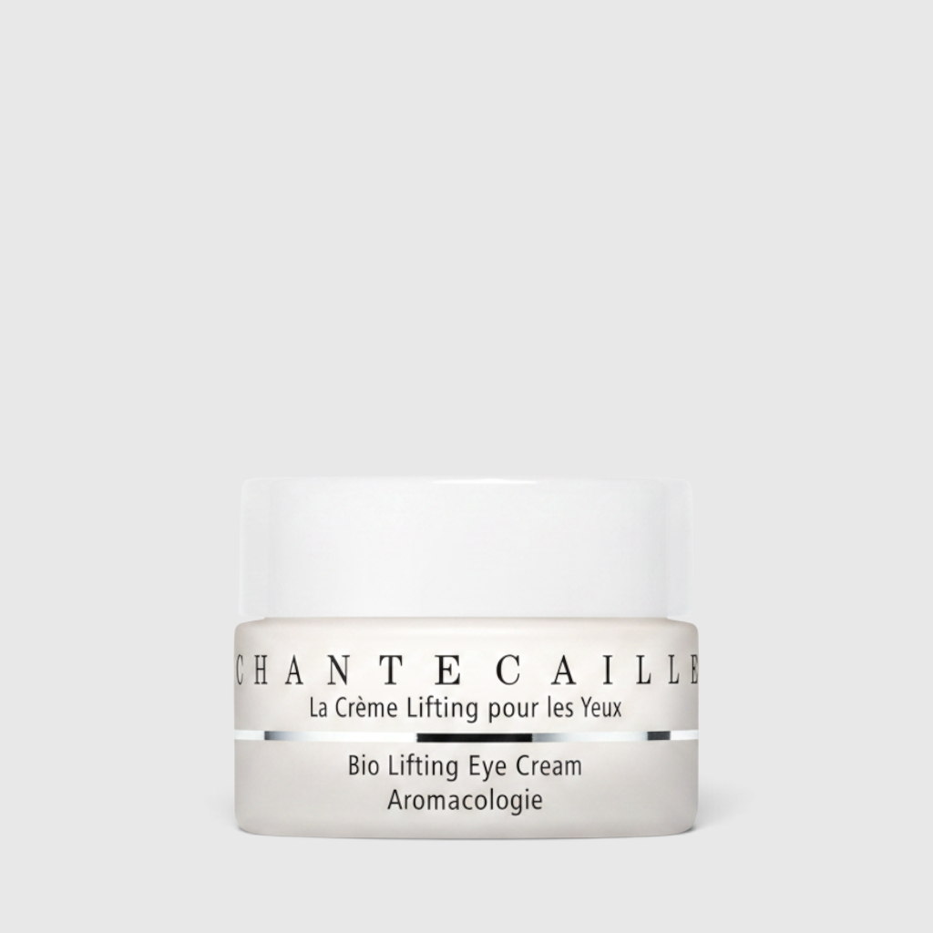 Shop Rescue Spa Chantecaille Bio Lifting Eye Cream in a white jar for smoothing and de-puffing the eye area