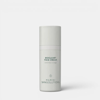 Shop Rescue Spa Bioclear Face Cream, a white pump bottle with black text, containing a multi-acid treatment for skin clarity and texture.