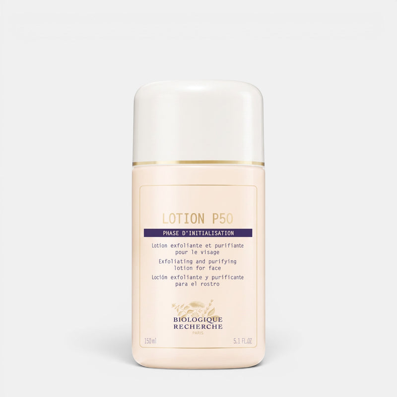 Shop Rescue Spa Biologique Recherche Lotion P50 exfoliating and balancing facial toner in a 150ml bottle.