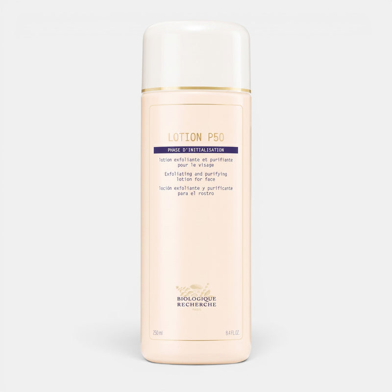 Shop Rescue Spa Biologique Recherche Lotion P50 exfoliating and balancing facial toner in a 250ml bottle.