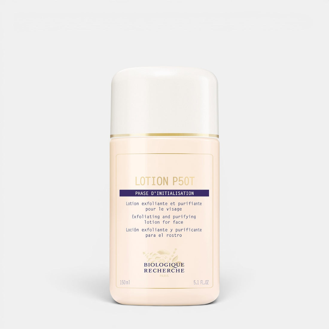 Shop Rescue Spa Biologique Recherche Lotion P50T exfoliating and balancing face toner in a 150ml bottle.