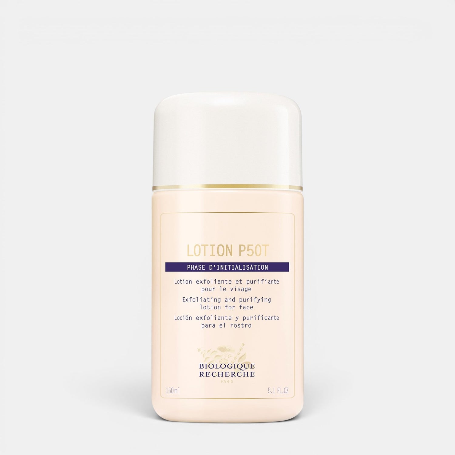 Shop Rescue Spa Biologique Recherche Lotion P50T exfoliating and balancing face toner in a 150ml bottle.