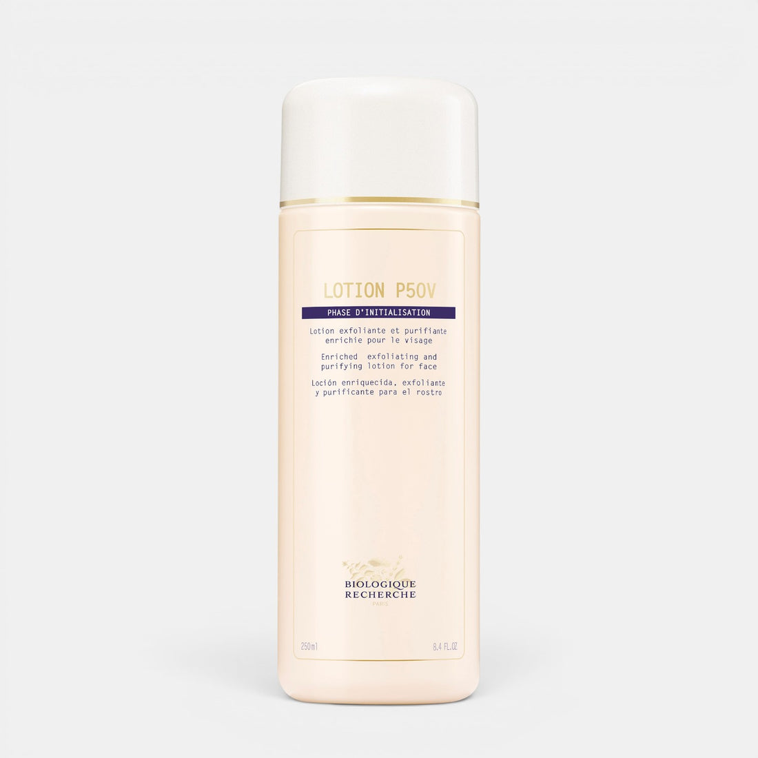 Shop Rescue Spa Biologique Recherche Lotion P50V vitamin-enriched exfoliating facial toner in a 250ml bottle.