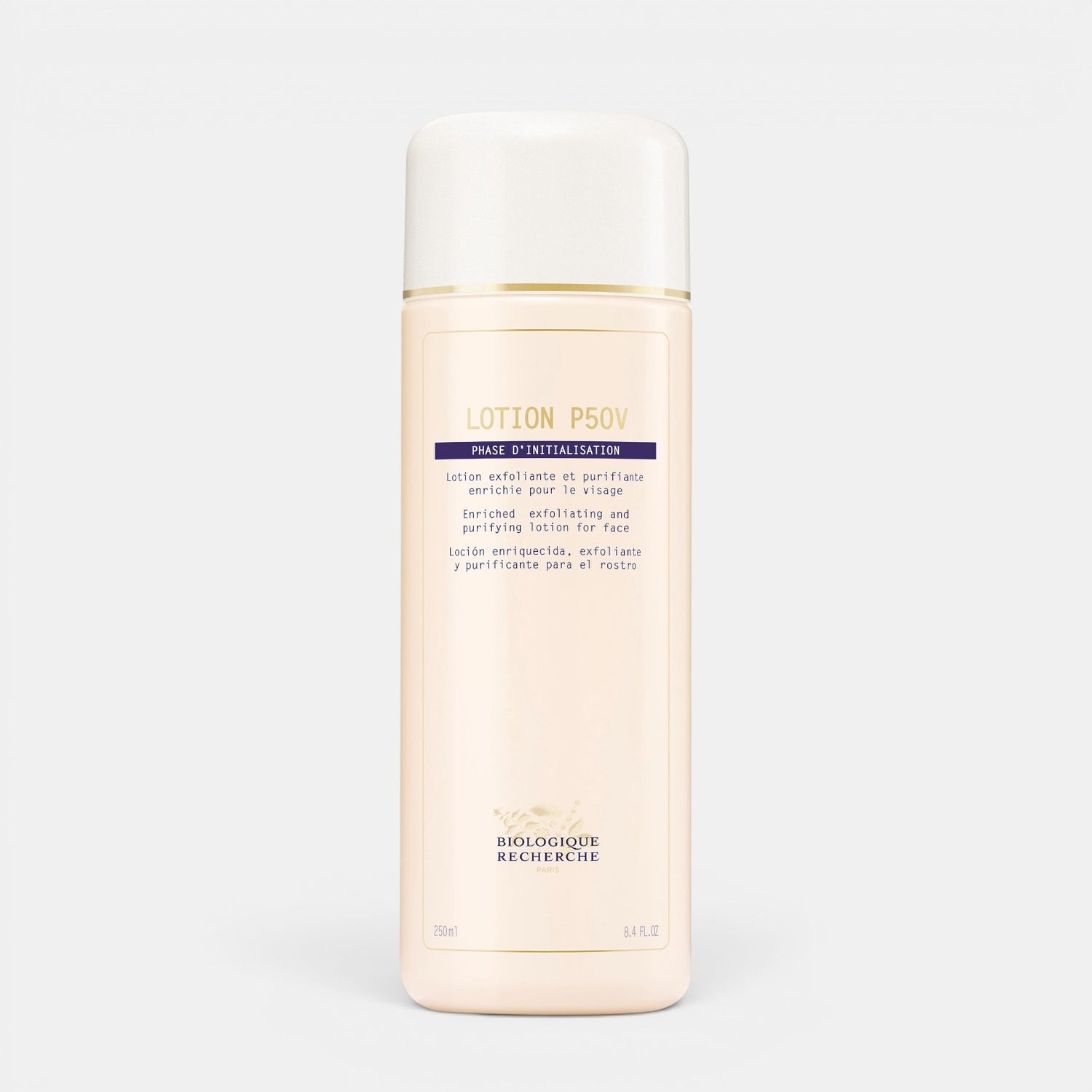 Shop Rescue Spa Biologique Recherche Lotion P50V vitamin-enriched exfoliating facial toner in a 250ml bottle.